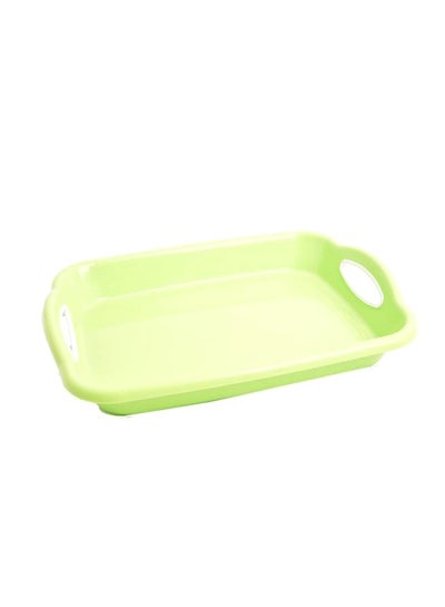 Buy Plastic Serving Tray Green in Saudi Arabia