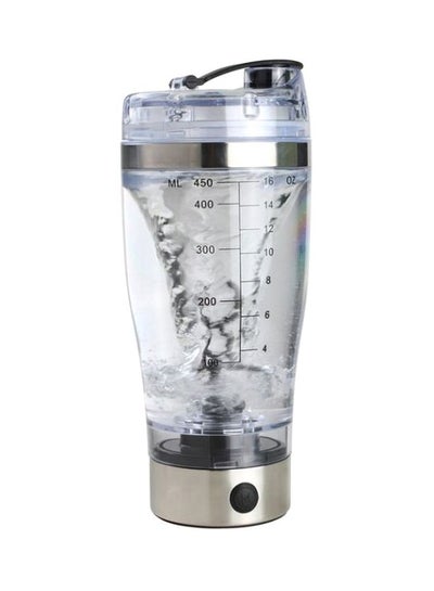 Buy Portable Shaker Mixer 450.0 ml VSB645 Clear/Silver in Saudi Arabia