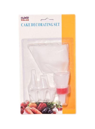 Buy 6-Piece Cake Decorating Set White/Red in Saudi Arabia