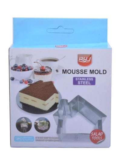 Buy 2-Piece Mousse Mould Silver in Saudi Arabia