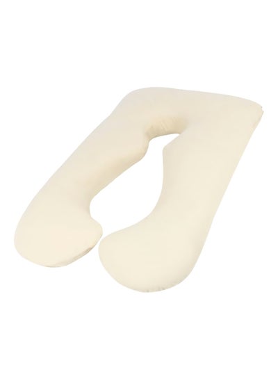 Buy U Shape Pregnancy And Maternity Pillow Off white 70x25x120cm in UAE
