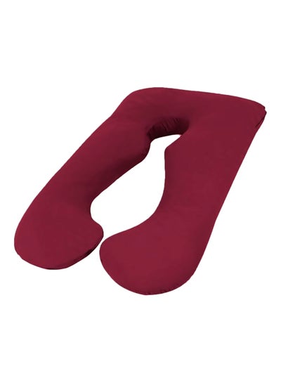 Buy U Shape Pregnancy And Maternity Pillow Garnet Red 120x70x25centimeter in UAE