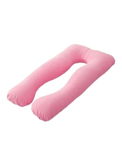 Buy Comfort Maternity Pillow Cotton Pink 140x80cm in UAE