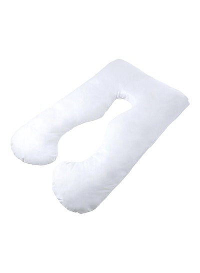 Buy U Shaped Maternity Pillows Cotton White 130x70centimeter in UAE