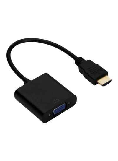 Buy HDMI To VGA Cable Adapter Black in Saudi Arabia