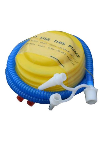 اشتري Bellows Inflatable Mattress Bed Foot Air Pump Yellow/Blue/White في الامارات