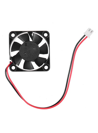 اشتري Brushless Cooling Fan 24V DC With Ball Bearing 2 Pin Connector For Ender 3 3D Printer Extruder Black/Red في السعودية