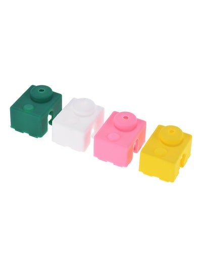 اشتري 4-Piece 3D Printer Parts V6 Hotend Block Cover Multicolour 22x​​18x13 ملليمتر في الامارات