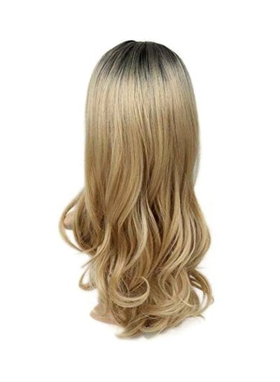 Buy Long Wavy Hair Wig Gold/Black 22.5inch in Saudi Arabia