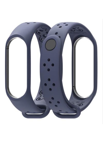 اشتري Replacement Strap For Xiaomi Mi Band 4 Navy Blue في السعودية