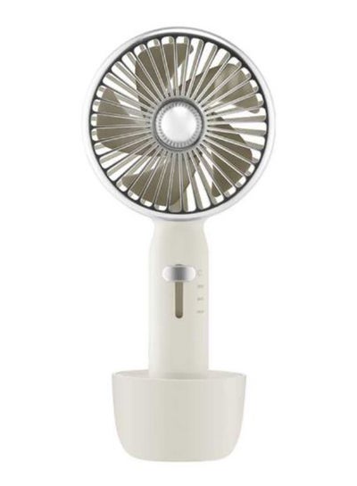 Buy 2-In-1 Mini Retro Desk Portable Fan With USB Cable PAA1036Wzxc Silver/White in Saudi Arabia