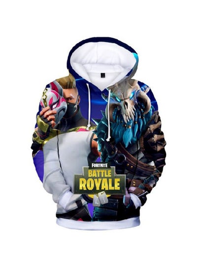 Buy Fortnite Games Fashioned Hoodie Blue/Yellow/Brown in UAE