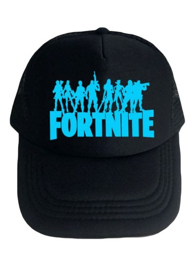 اشتري قبعة بيسبول برباط تعديل من الخلف مطبوعة بكلمة «Fortnite» أكوا أسود في السعودية
