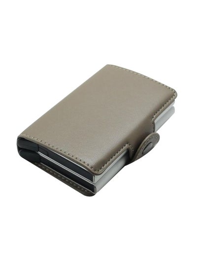 Buy Leather Card And ID Case Grey in Saudi Arabia