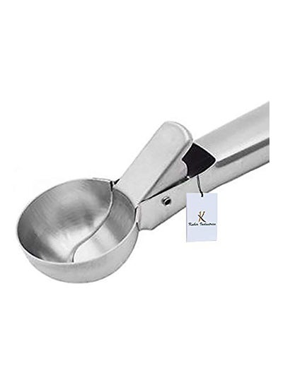 Buy Trigger Ice Cream Scoop Silver 18.8x5cm in UAE