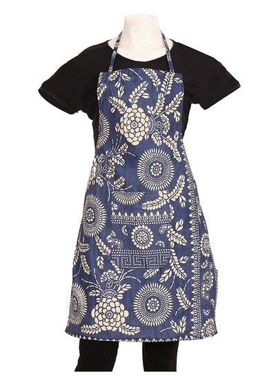 Buy Cotton Apron With Front Pocket Blue in Egypt