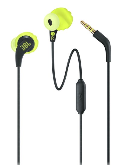 Buy Sweatproof In-Ear Earphones Black/Green in Egypt