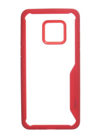 Buy Protective Case Cover For Samsung Galaxy A8 Plus 2018 Clear/Red in Egypt