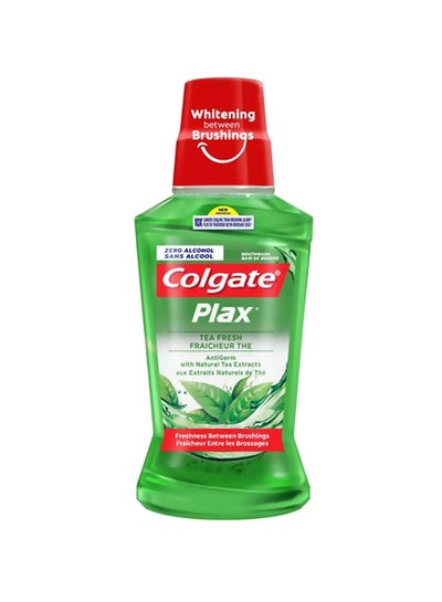 Buy Plax Tea Fresh Mouthwash Green 250ml in UAE