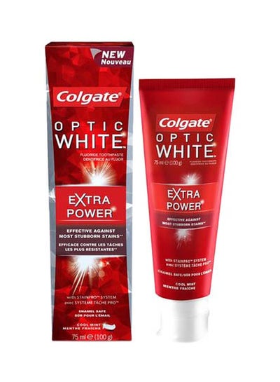 Optic White Extra Power Toothpaste multicolor 75ml price in UAE | Noon ...