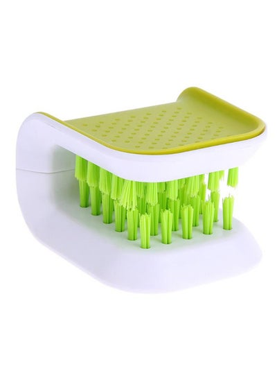 Buy Cutlery Cleaning Brush Green/White 5x8x9centimeter in Saudi Arabia