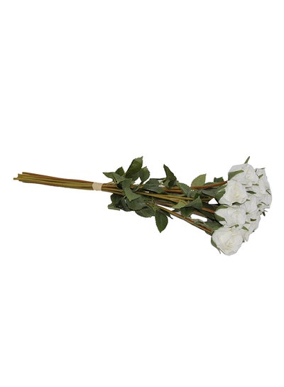 Buy Bundle Of Artificial Flowers White 7centimeter in UAE