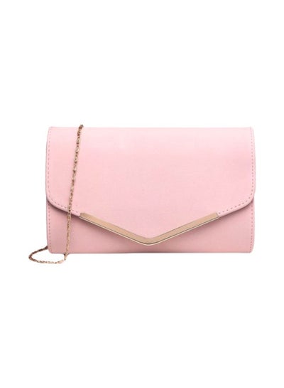 Buy Leather Crossbody Bag Pink in Saudi Arabia