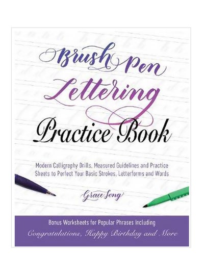 Buy Brush Pen Lettering Practice Book Paperback English by Grace Song - 19-07-2018 in UAE