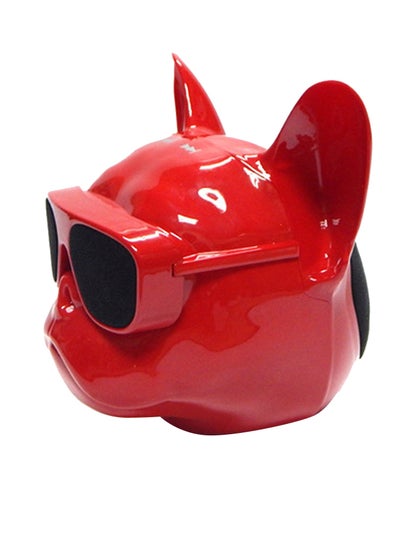 Buy Wireless Bulldog Speaker Red/Black in UAE