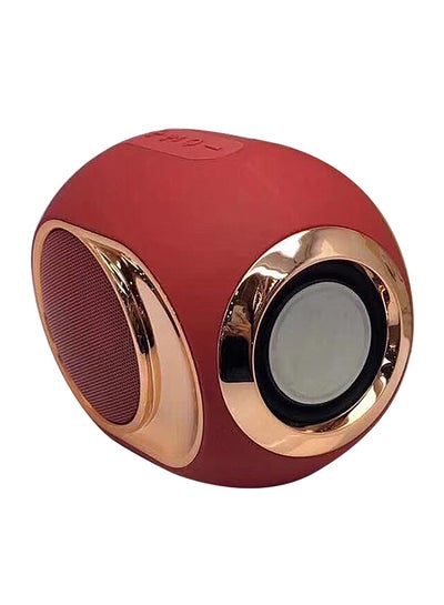 Buy Portable Mini Bluetooth Dual Speaker V4910 Red in Saudi Arabia