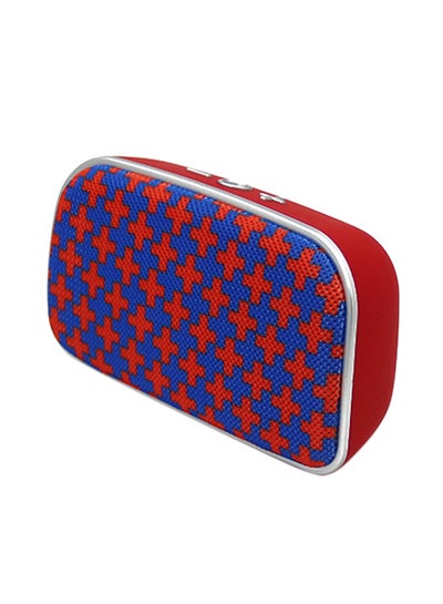 Buy Portable Bluetooth Speaker V3597 Red/Blue in Saudi Arabia