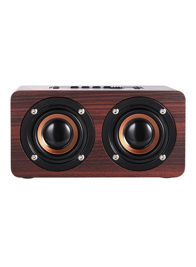 اشتري Wood Grain Dual Bluetooth Speaker V3091 Black/Brown في السعودية