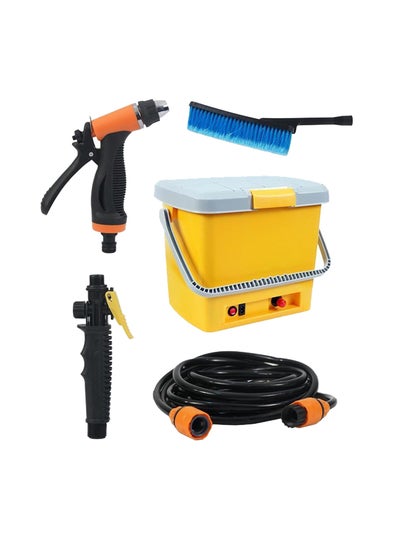 Buy Set Of 5 Car Washer High Pressure Portable Accessories in Saudi Arabia