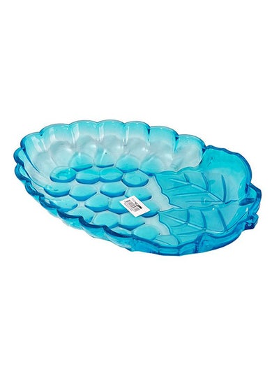 Buy Fruit Serving Plate Blue 37cm in Saudi Arabia