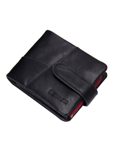 Buy Leather Bifold Wallet Black in UAE