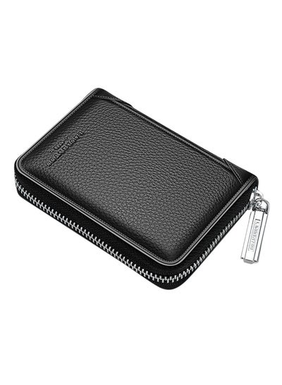 Buy Leather  Card Holder Wallet Black in UAE