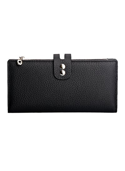 Buy Ultra Slim Leather Wallet Black in UAE