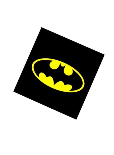 Buy Batman Logo Wooden Coaster Black/Yellow in Egypt