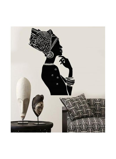 اشتري African Wall Sticker Black/White 90x60 سنتيمتر في مصر