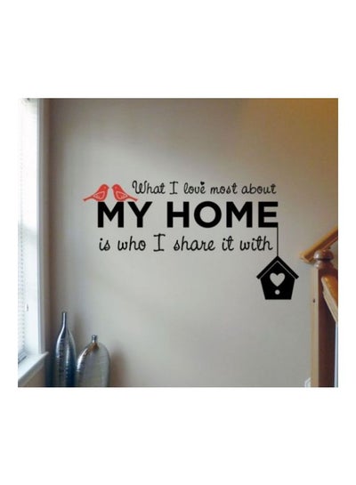 Buy My Home 5 Wall Sticker Black/Red 90x60cm in Egypt