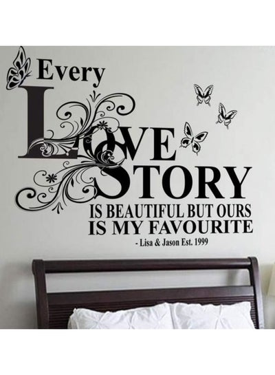 اشتري Our Love Story Wall Sticker Black 116x52 سنتيمتر في مصر