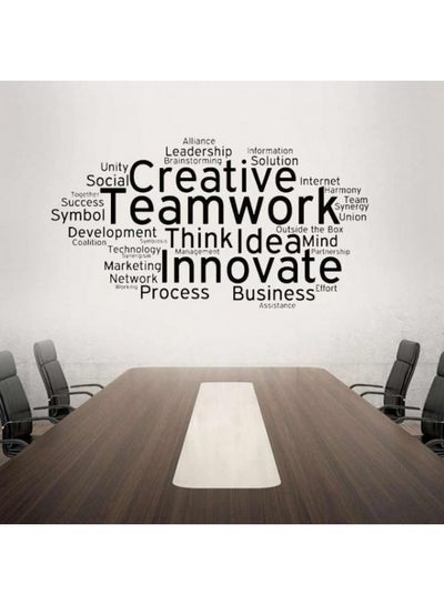 Buy Team Work 10 Wall Sticker Black 60x45cm in Egypt