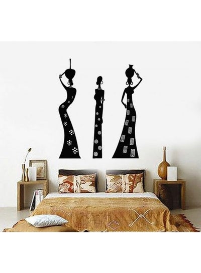 اشتري African Tribe Wall Stickers Black/White 60x45 سنتيمتر في مصر