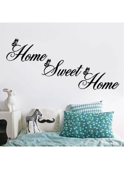 Buy Home Sweet Home Wall Sticker Black 90x60cm in Egypt