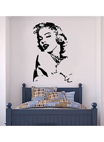 Buy Marilyn Monroe Wall Sticker Black 45 × 60centimeter in UAE