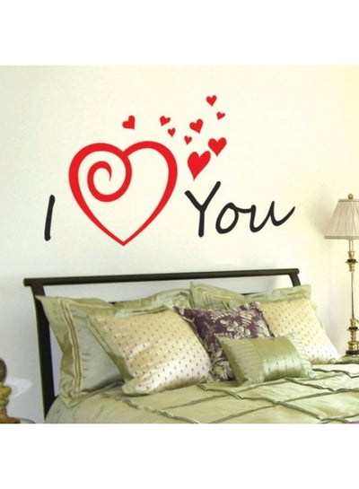 Buy Love Wall Sticker Black/Red 90x60cm in Egypt