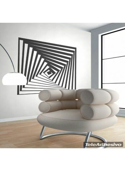 اشتري Optical Illusion Wall Sticker Black 60x90 سنتيمتر في مصر