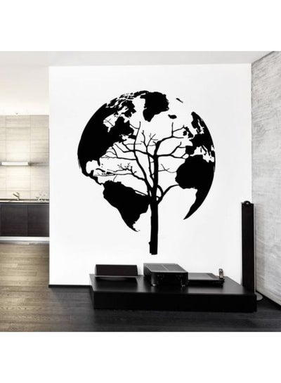 Buy Decorative Wall Sticker Black 100x105cm in Egypt