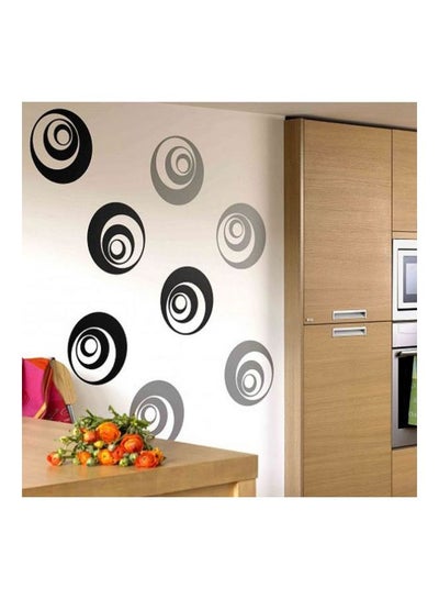 Buy Circular Pattern Wall Sticker Black 38x58cm in Egypt