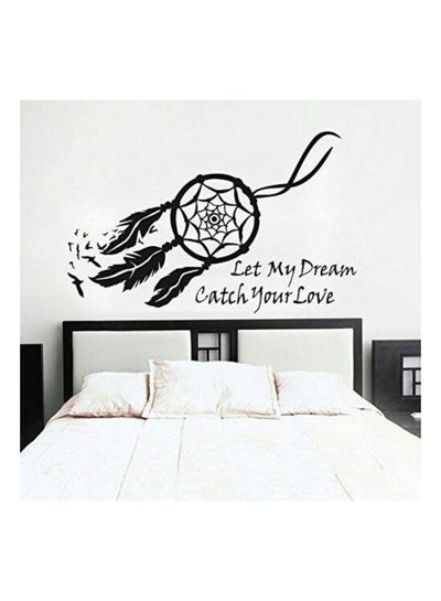 Buy Decorative Dream Catcher Wall Sticker Black in Egypt